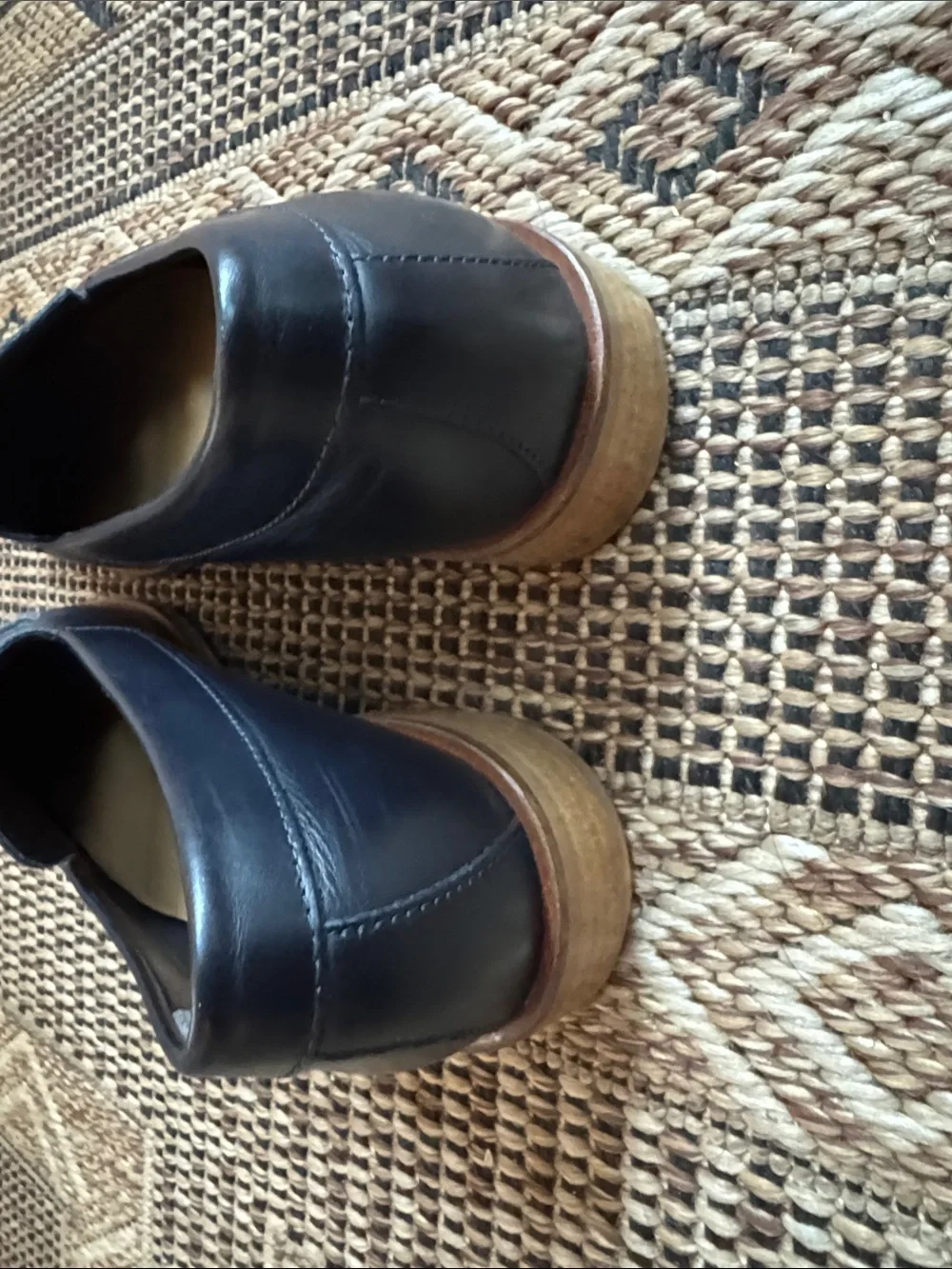 EVERLANE The Modern Pointed Toe Italian Leather Loafers Black Size 8